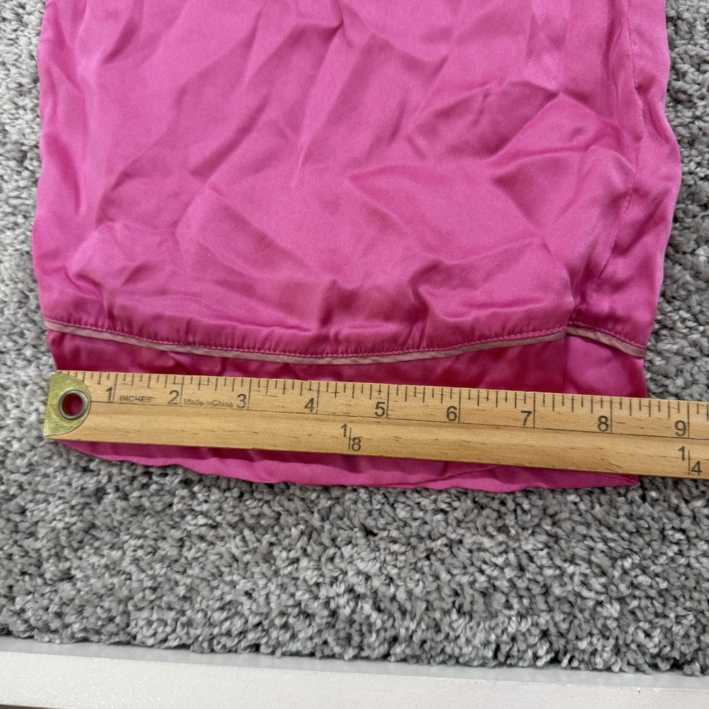 Eberjey Inez Washable Silk Pajama Set Top Pants S Pink Quiet Luxury Breathable - Picture 10 of 16